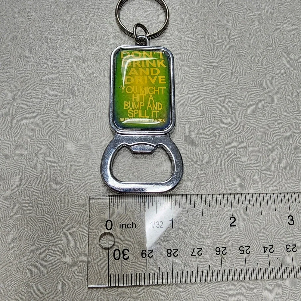 Vintage Keychain Lot Of 2 Novelty Spencer's Keychains 90's 21 Legal Bottle Opene